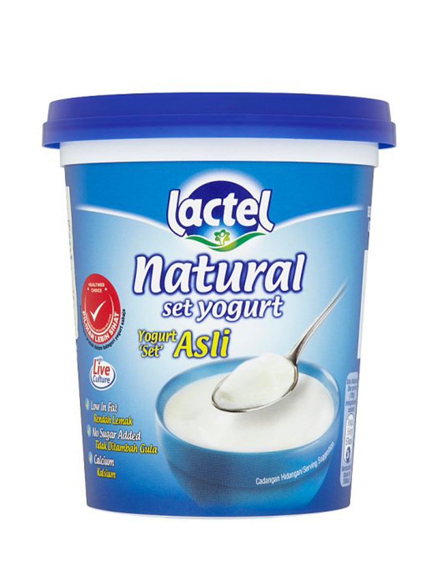 Set Yoghurt LACTEL NATURAL SET YOGURT 470G – Village Grocer - KL Gateway Mall
